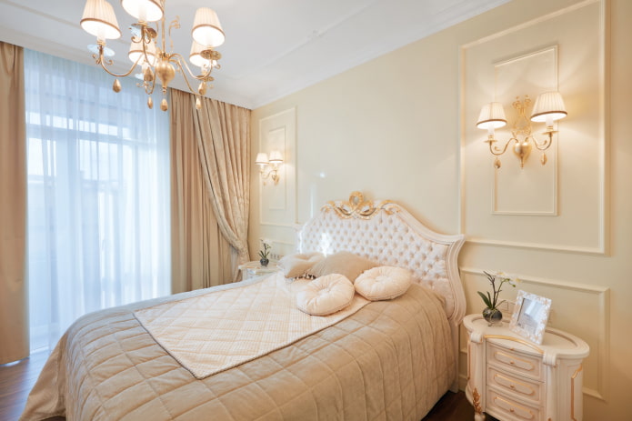 rideaux pour une chambre de style classique
