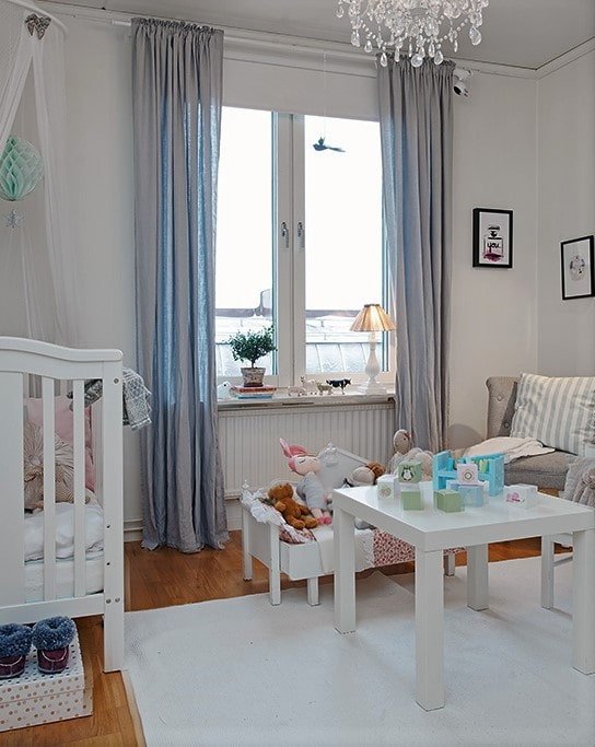 rideau pour la chambre de bébé