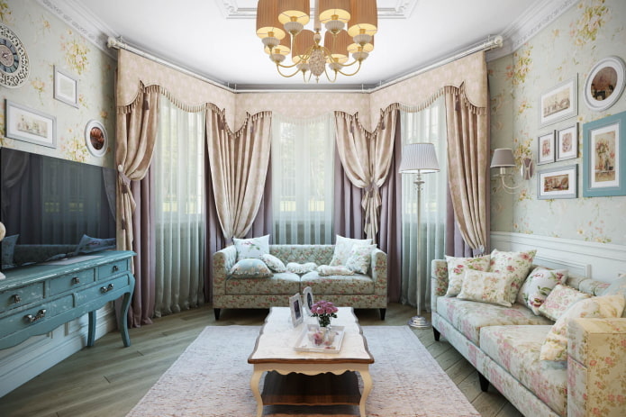 Lustre dans le salon