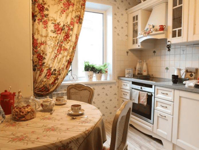 Rideaux de cuisine de style provençal