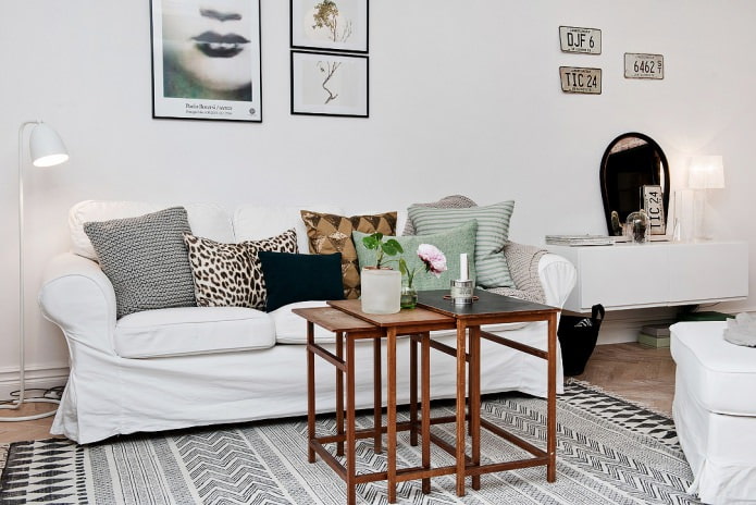 Projet d'aménagement d'une cuisine-salon de style scandinave
