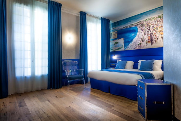 chambre bleue
