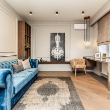 Comment utiliser un canapé bleu à l'intérieur ?-0