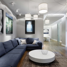 Comment utiliser un canapé bleu à l'intérieur ?-4