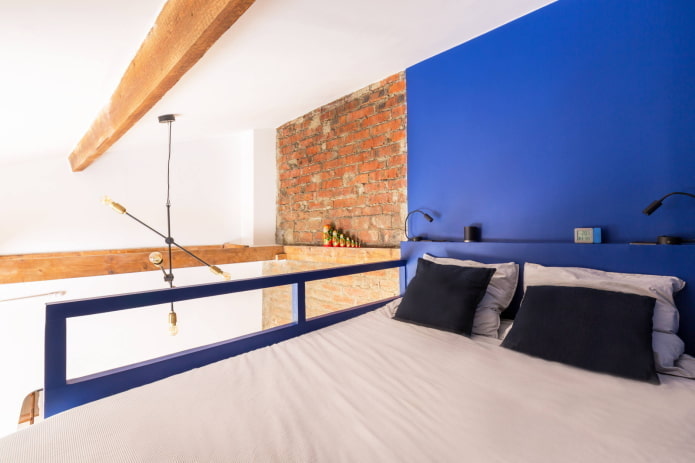 Loft dans une palette de bleus