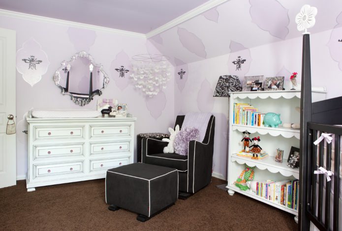 Papier peint lilas