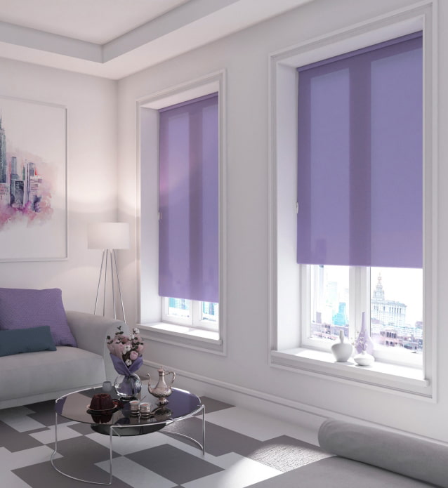 stores enrouleurs lilas