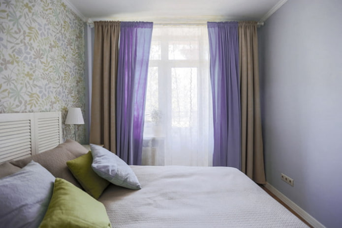 combinaison de lilas et de marron