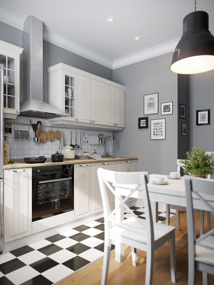 Carrelage dans la cuisine