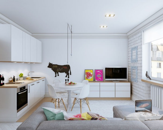 Aménagement intérieur d'un petit appartement de 24 m².