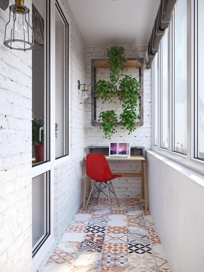 Bureau sur la loggia