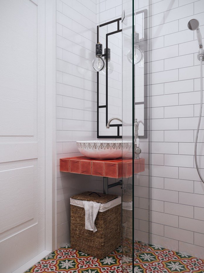 conception de salle de bain avec cabine de douche