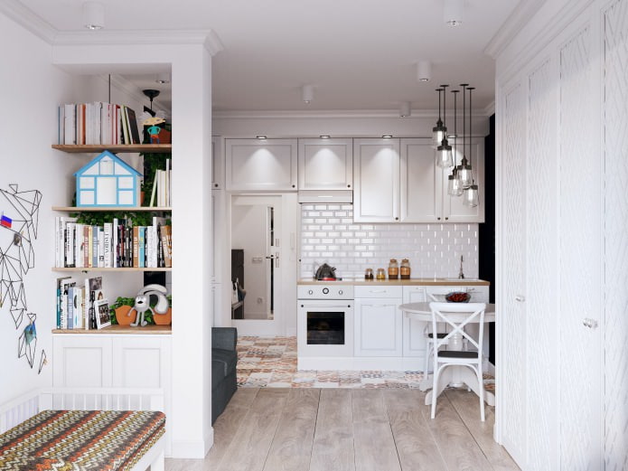 Intérieur d'un studio de 26 m²