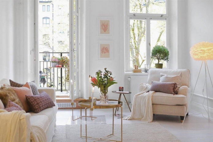 Intérieur clair de style scandinave