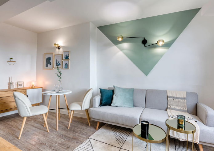 Salon de style scandinave