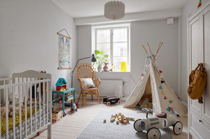 Chambre d'enfant de style scandinave