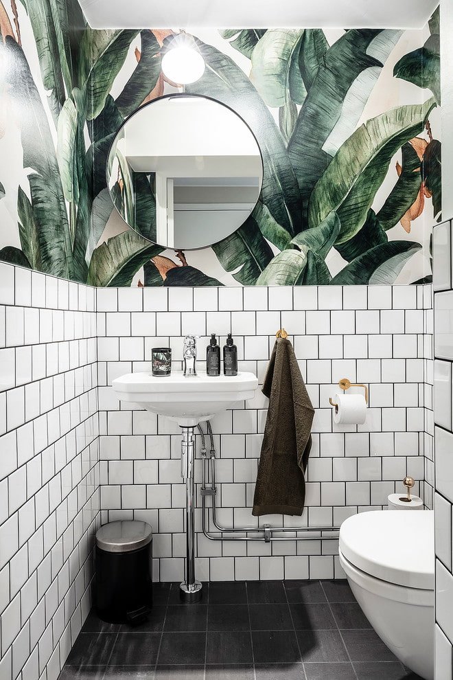 Salle de bains de style scandinave