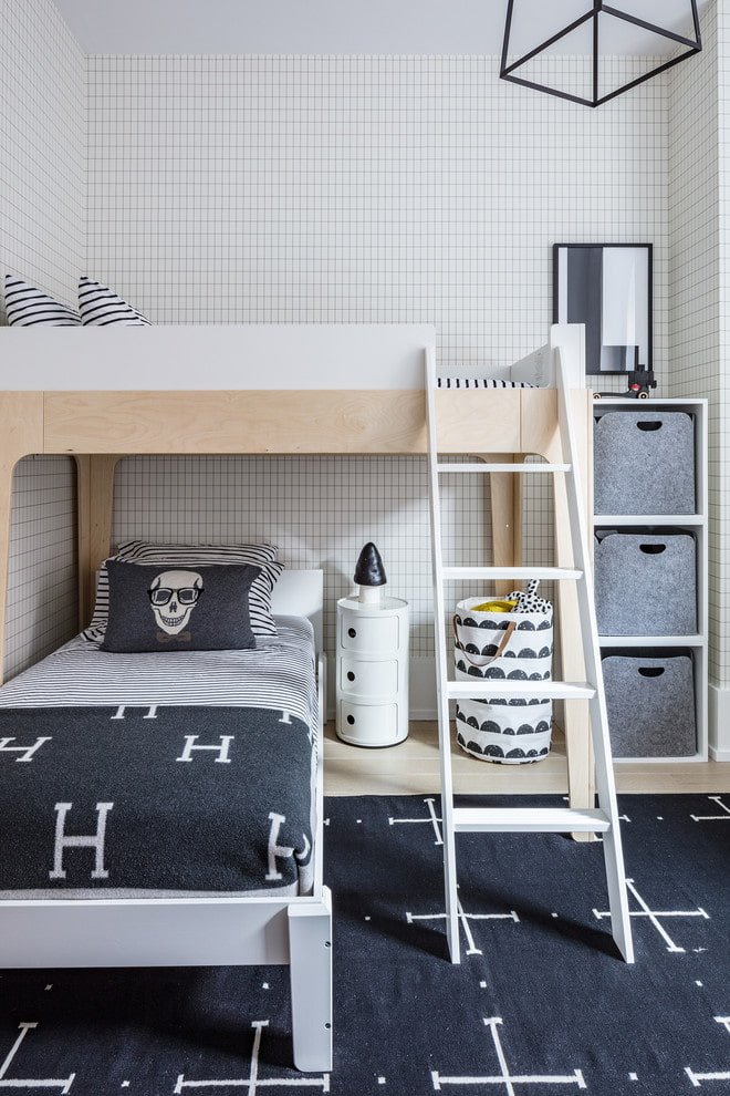 Chambre de garçon de style scandinave
