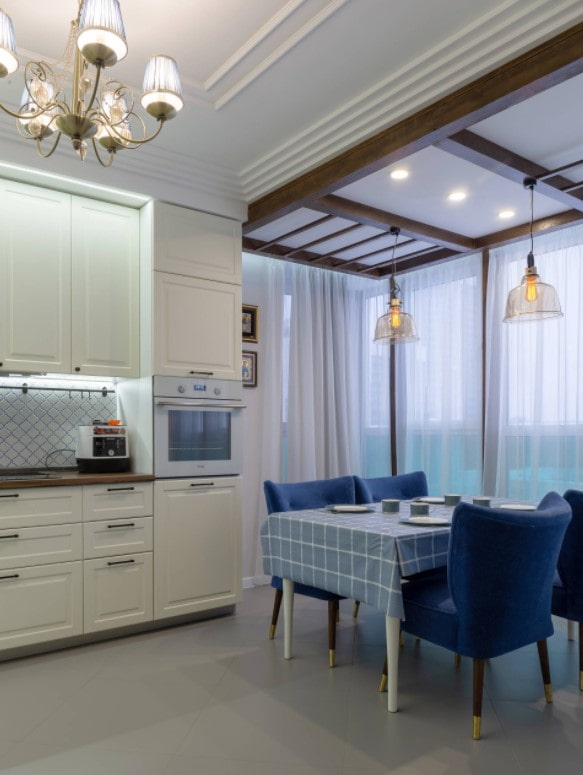 Nappe à carreaux à l’intérieur