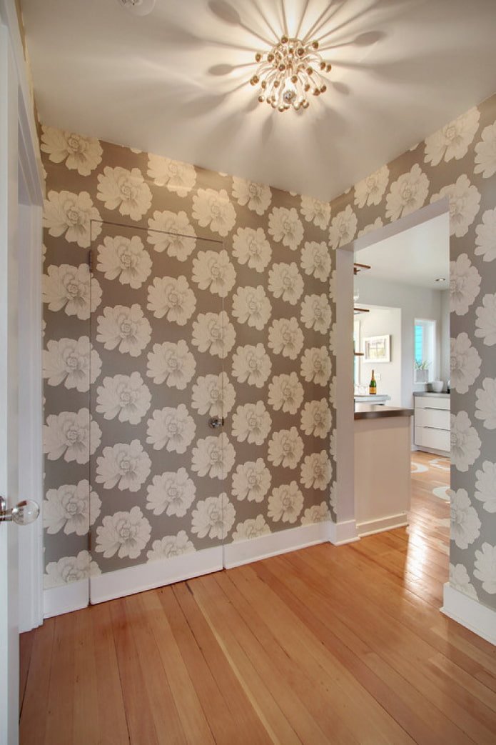 papier peint sur la porte