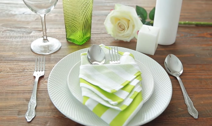 Serviette enveloppe