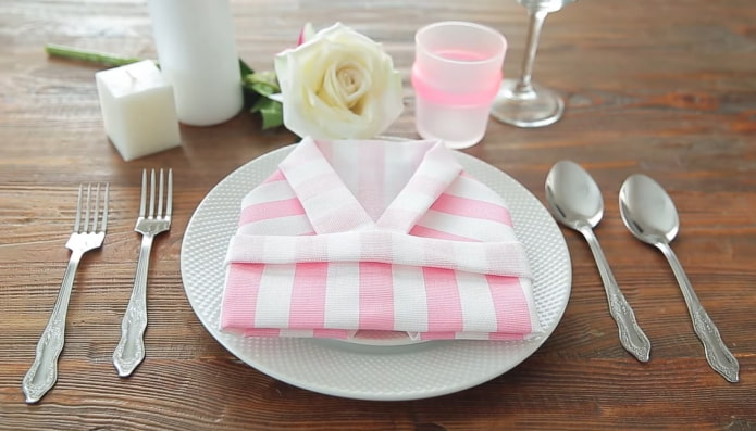 Serviette pour une table de fête