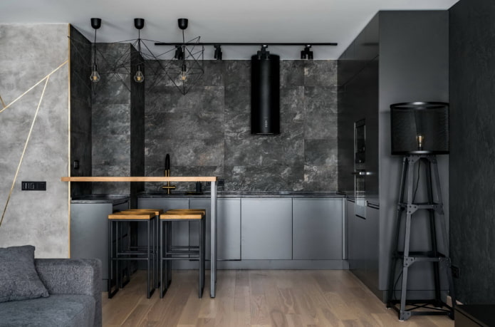 cuisine en nuances de noir