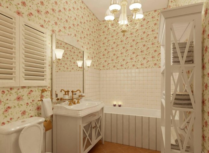 Papier peint et carrelage