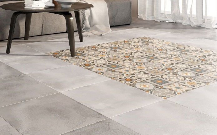 carreaux de différentes formes