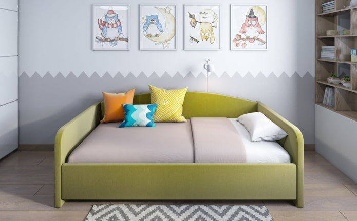 canapé une place et demie à l'intérieur