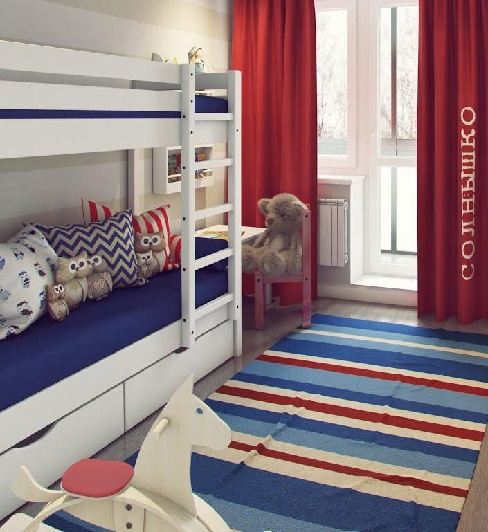 Aménagement d'une chambre d'enfant de 9,5 m².