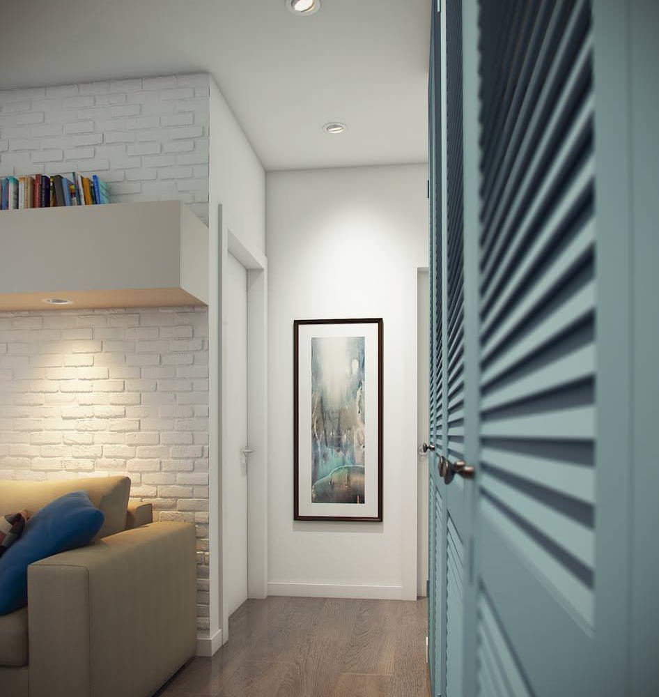 conception d'un appartement de deux pièces de 52 m².