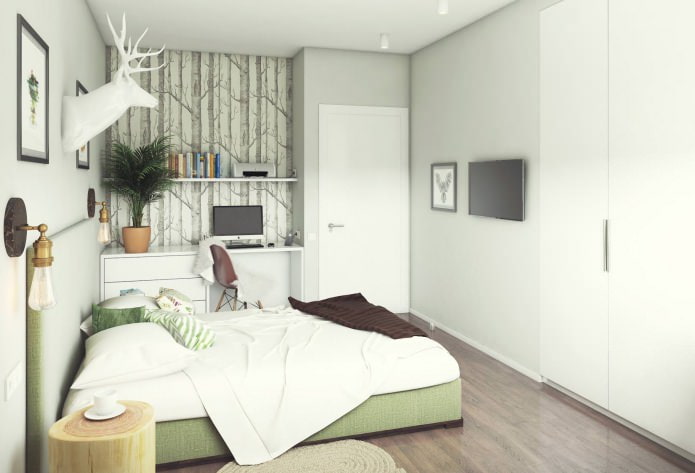Chambre design 13 m².