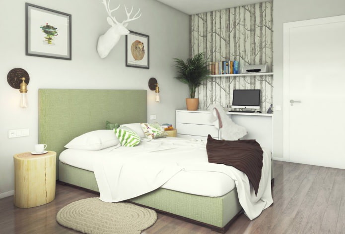 chambre design 13 m².