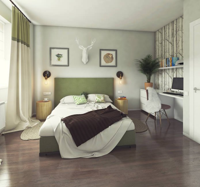 conception de chambre 13 m².