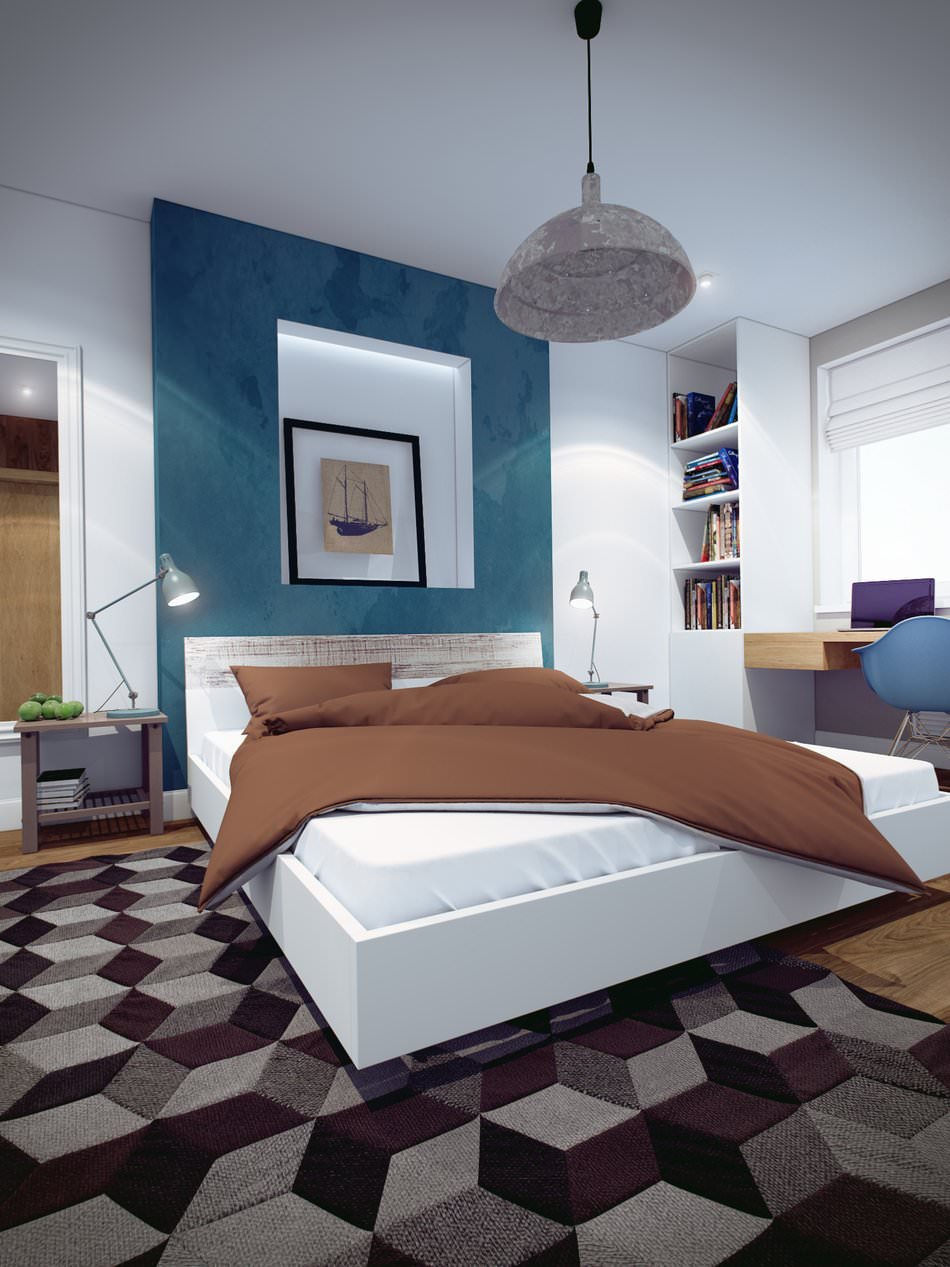 chambre dans un appartement de deux pièces