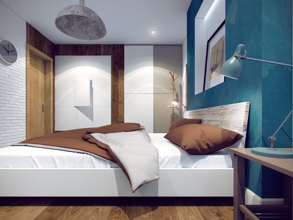 Chambre dans un appartement de deux pièces