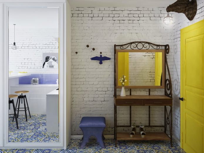 Couloir à l'intérieur d'un studio
