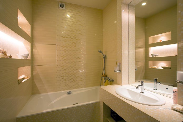 conception de la salle de bain dans un style moderne 