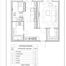 Design moderne d'un appartement d'une pièce de 43 m² par le studio Geometrium-2