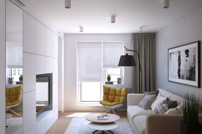 Design d'intérieur d'appartement de style moderne