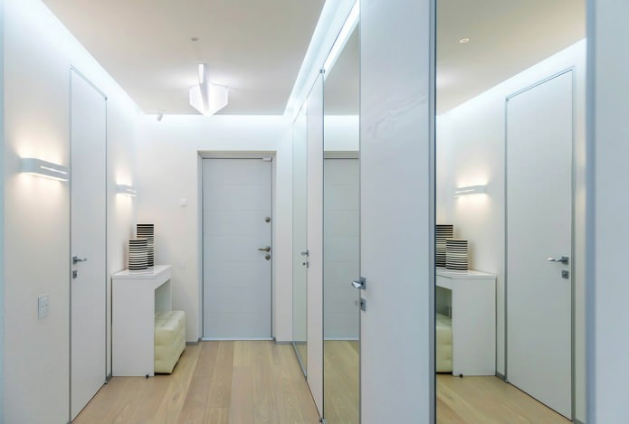 white hallway