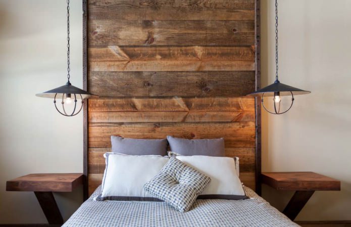 eco-style dans la conception d'une petite chambre