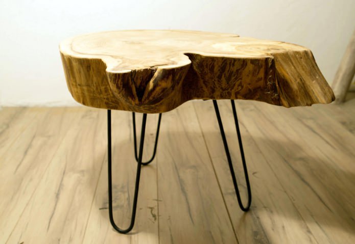 table basse de style écologique