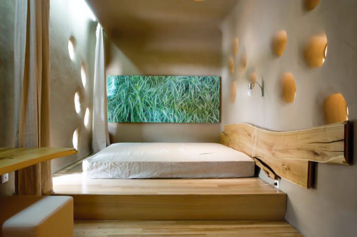 conception de chambre de style écologique