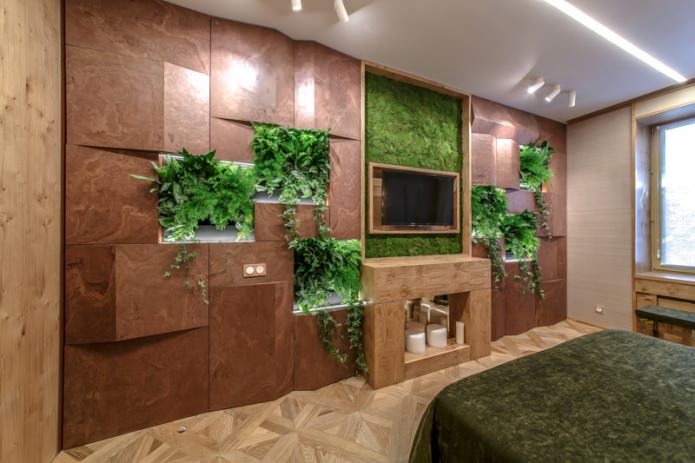 Style écologique dans une chambre moderne