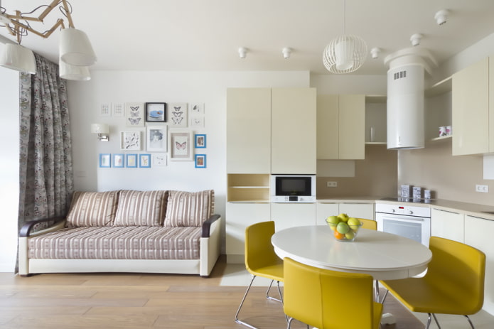 conception d'intérieur de cuisine-chambre