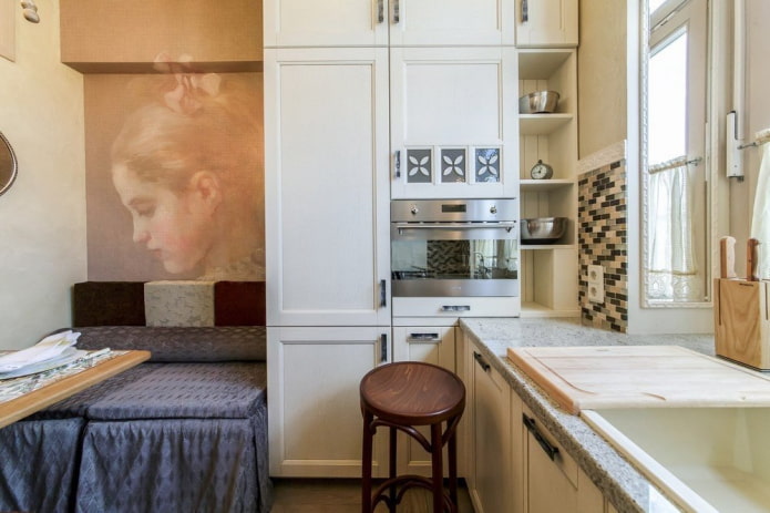 Aménagement intérieur cuisine-chambre