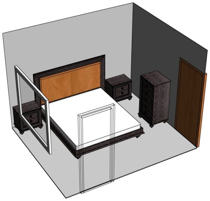 Agencement des meubles dans une petite chambre