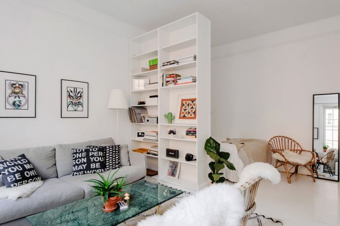 Meuble haut dans le salon